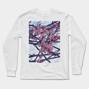 Cherry Blossom Sakura Flowers Blooming Tree Floral Panting Long Sleeve T-Shirt